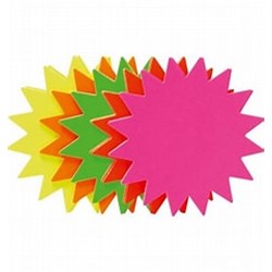 Fluoro Star Bombs  Packet of 60  150mm